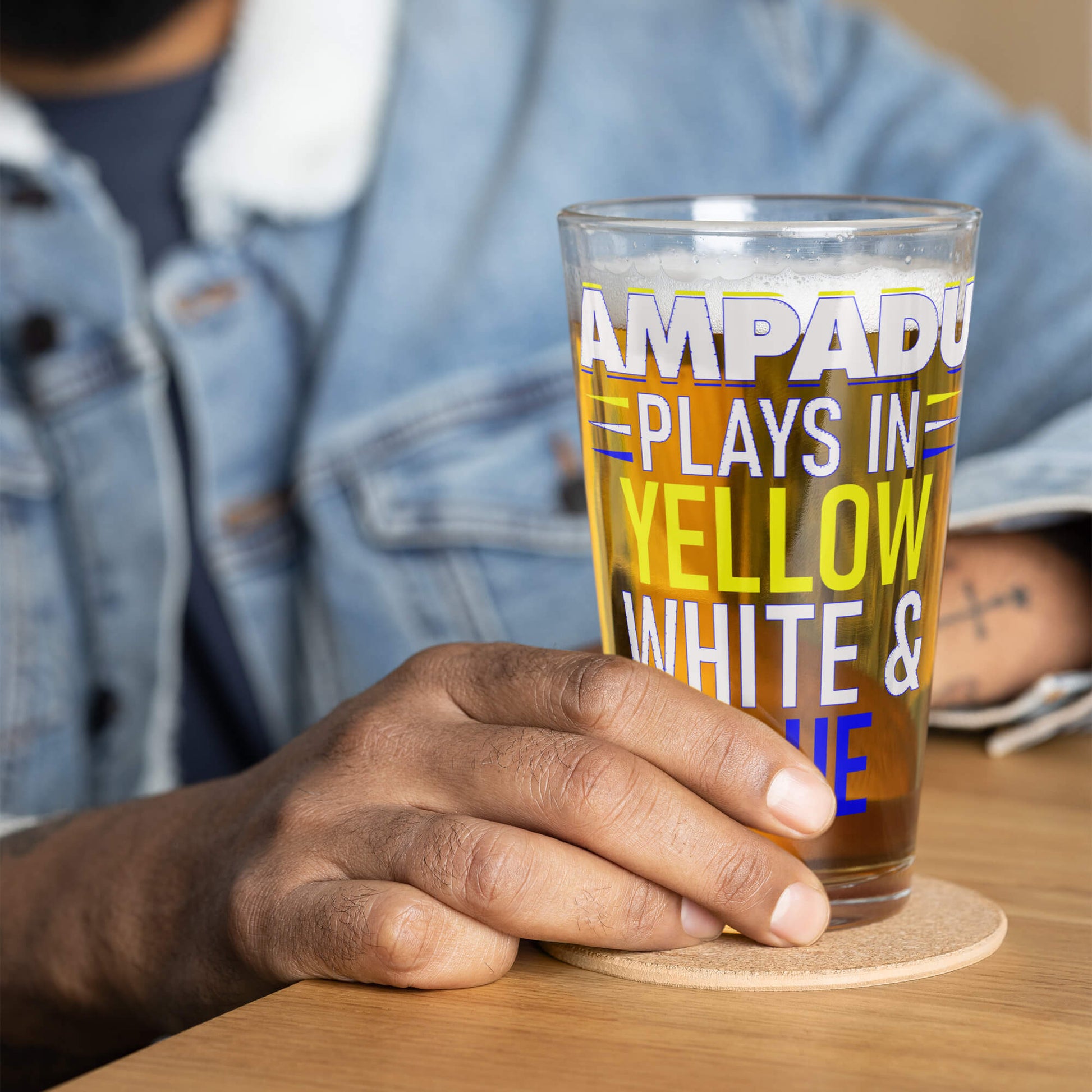 Ampadu Leeds United Beer Glass