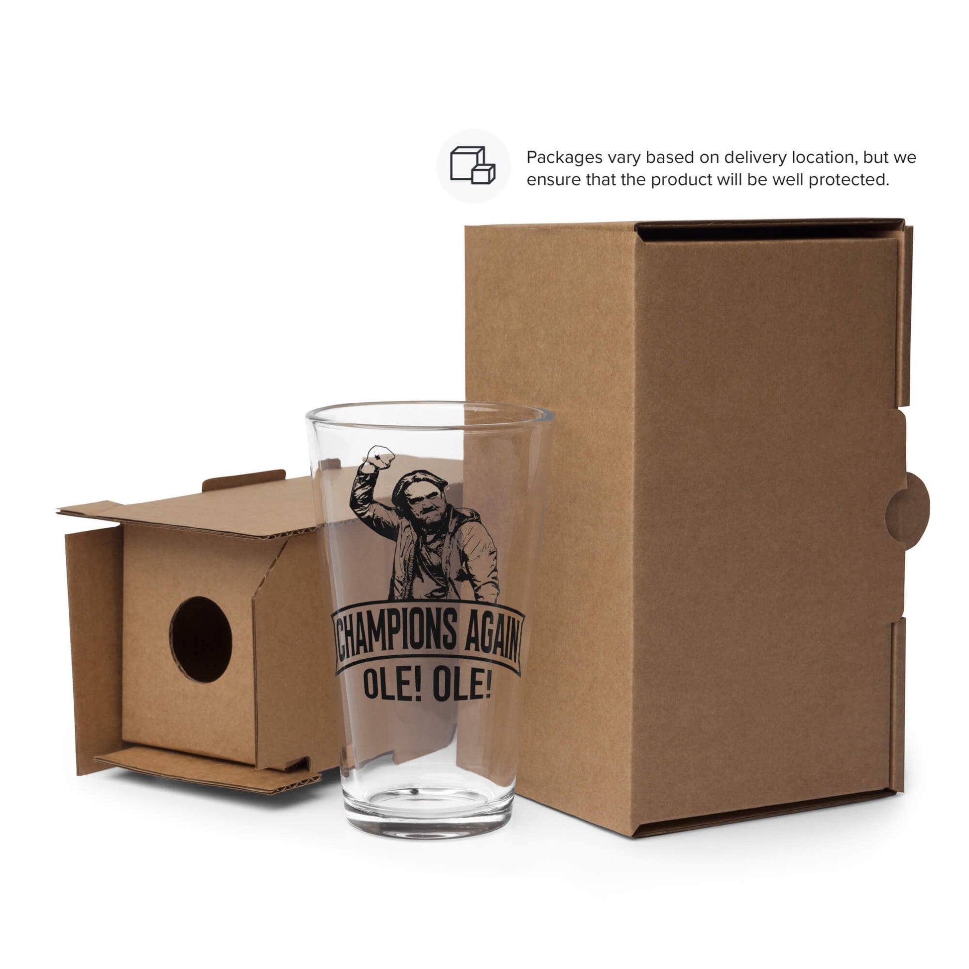 Champions Again Pint Glass Unboxed