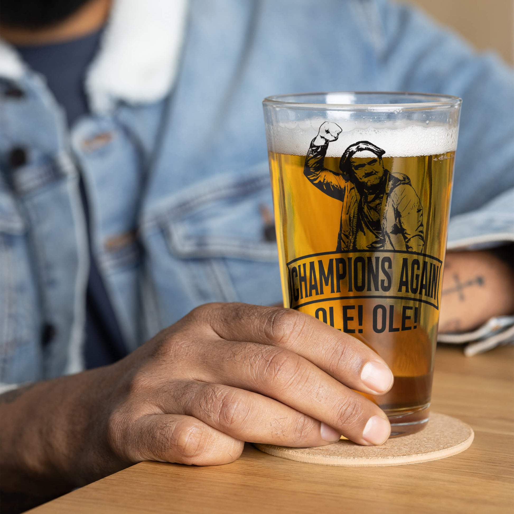 Leeds United Champions Beer Glass