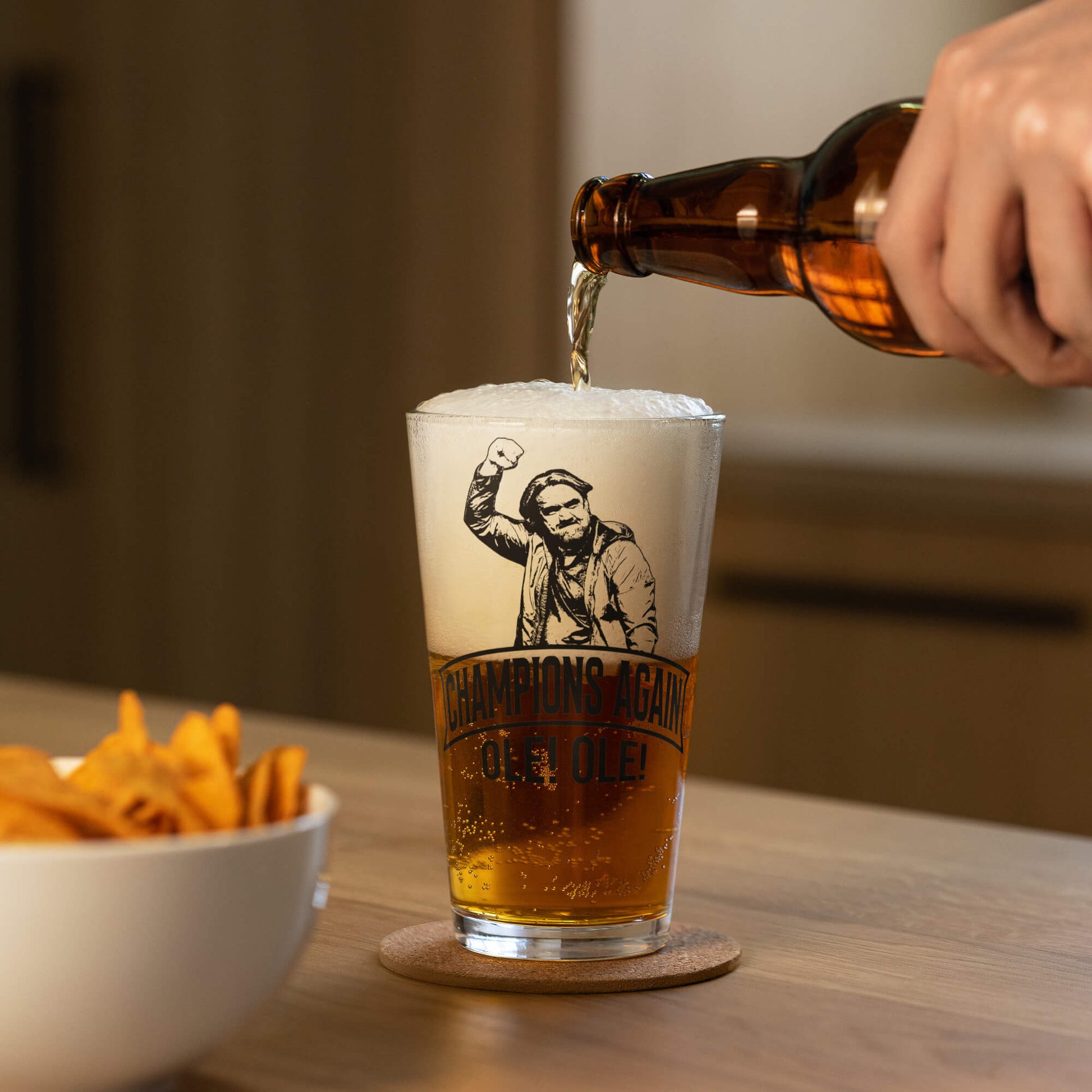 Leeds United Champions Pint Glass