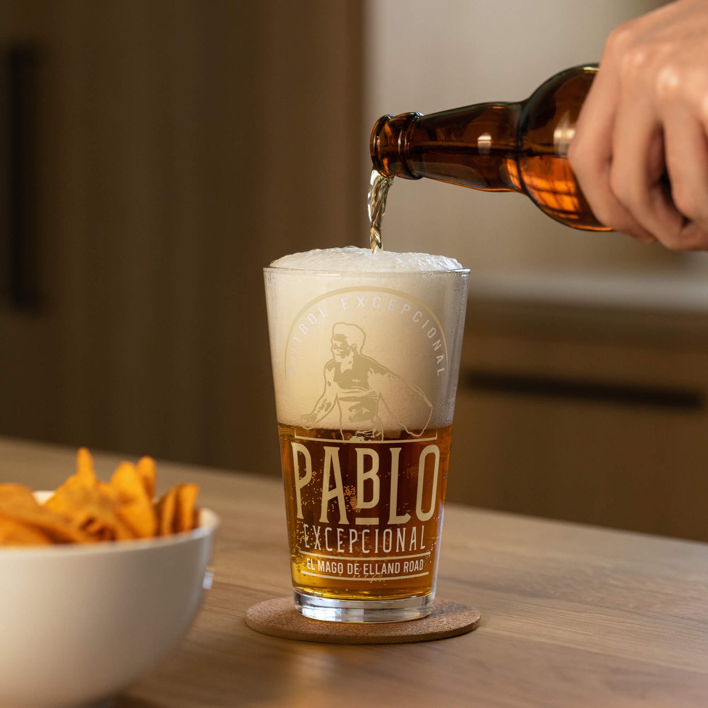 Pablo Leeds United Beer Glass