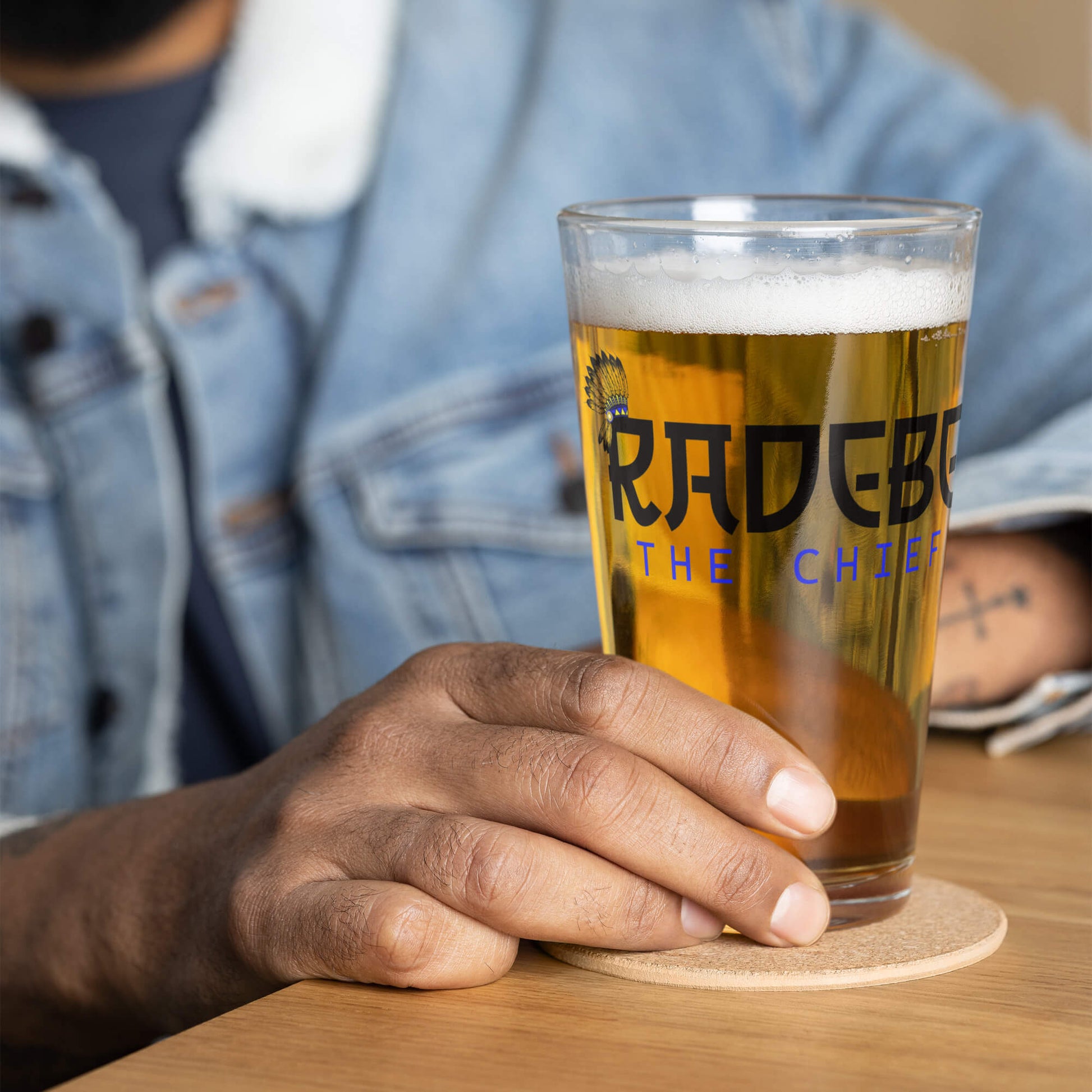 Radebe Leeds United Beer Glass