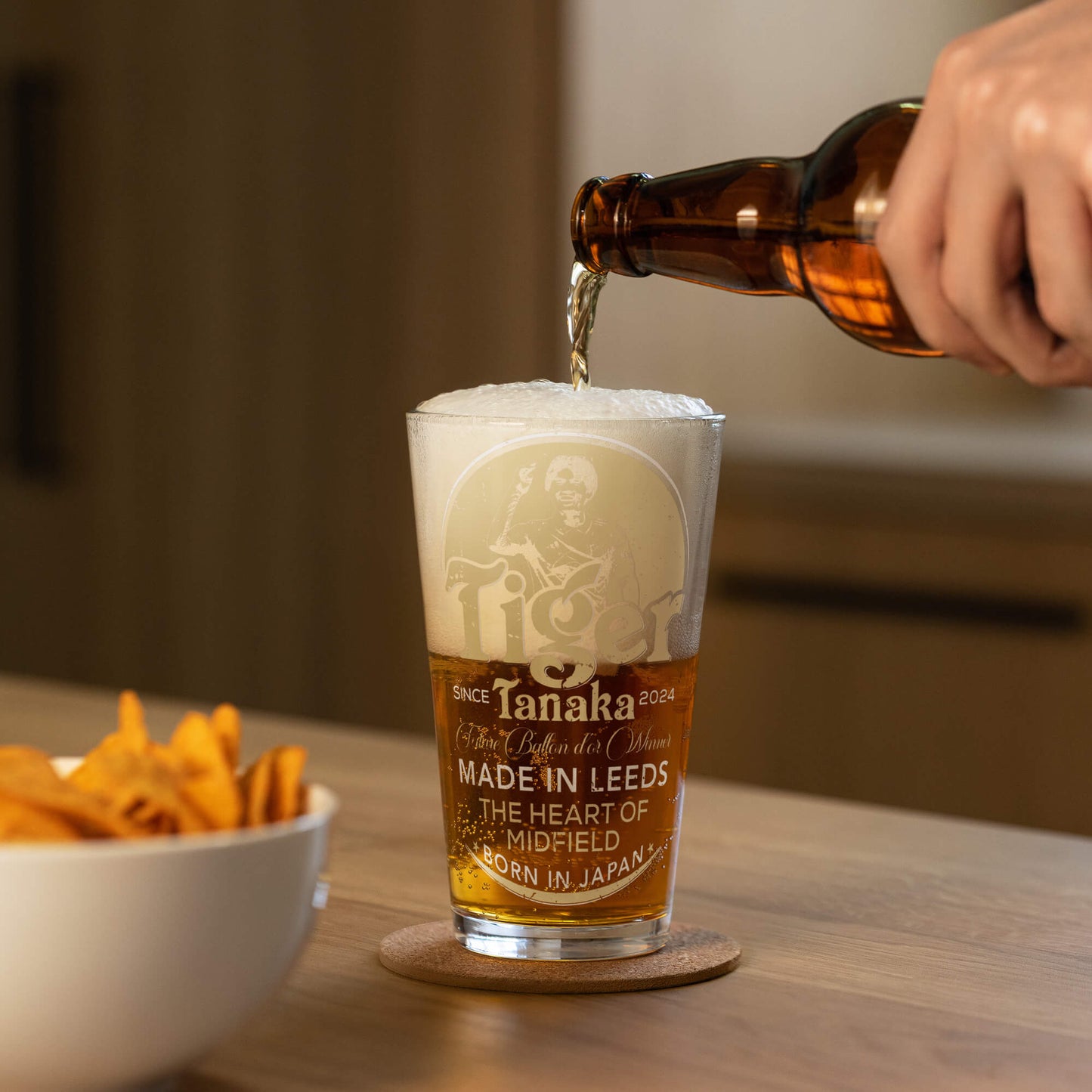 Tiger Tanaka Beer Glass
