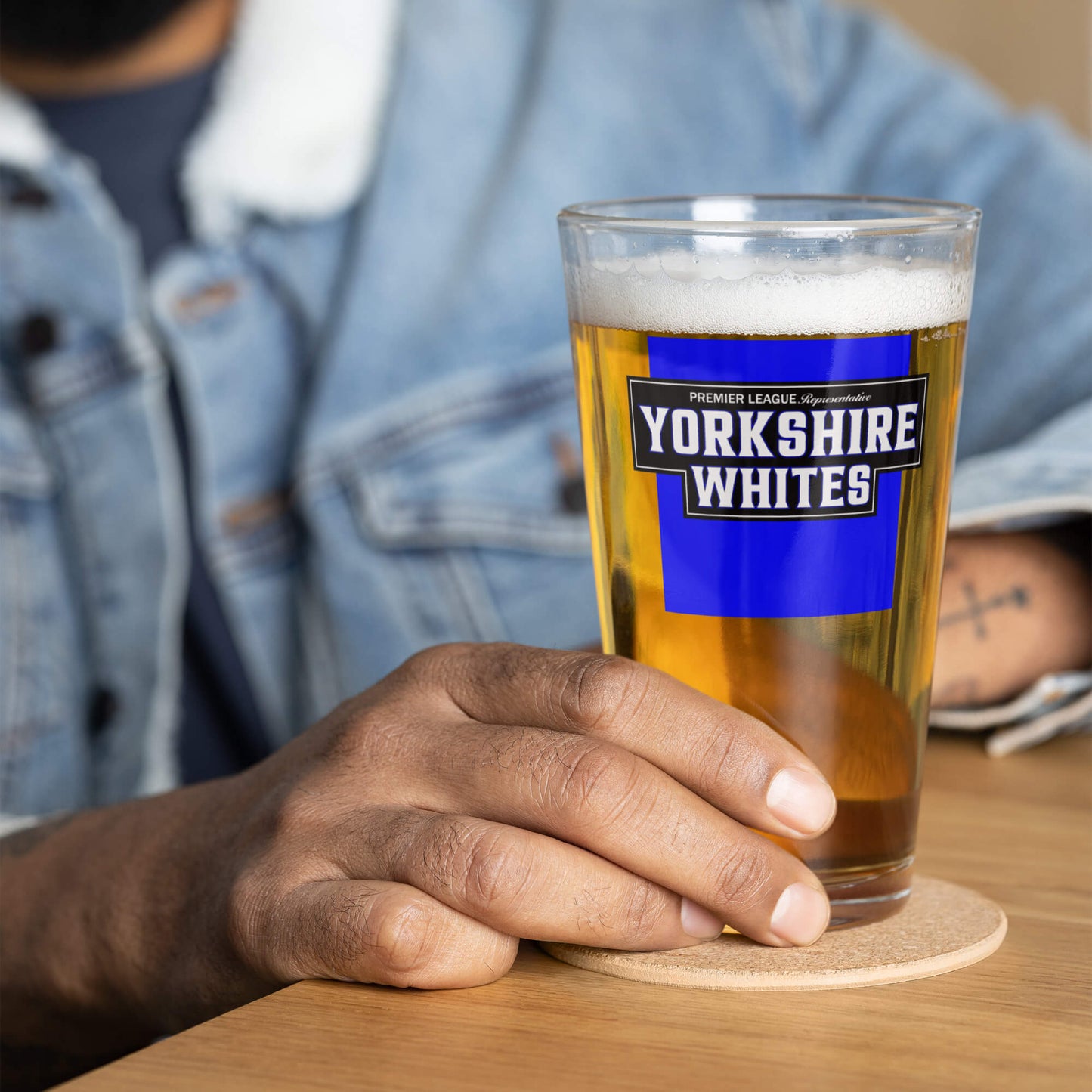 Yorkshire Whites Beer Glass