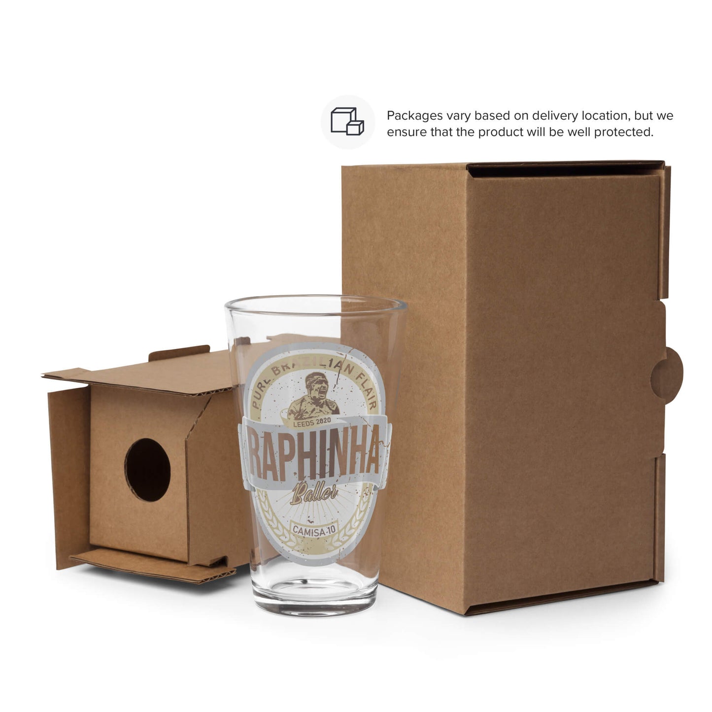 Baller Raphinha Pint Glass Boxed