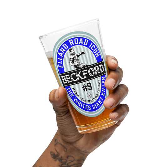 Beckford Leeds United Pint Glass