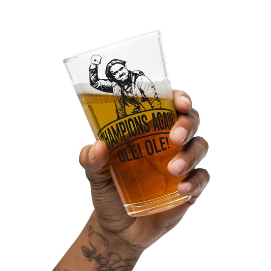 Leeds United Champions Again Pint Glass