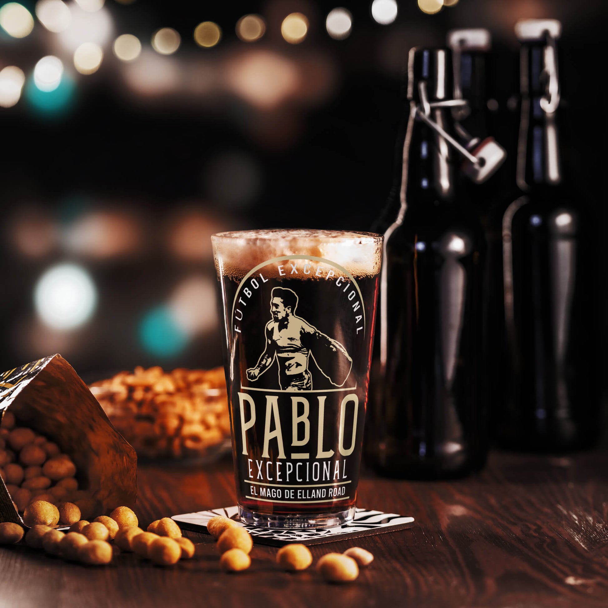 Pablo Dark Pint Glass 