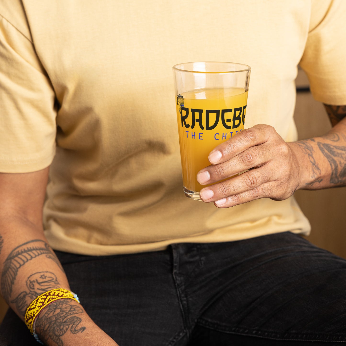 Chief Radebe Pint Glass
