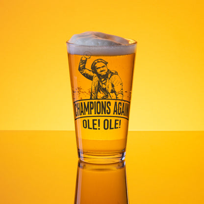 Leeds United Champions Again Pint Glass