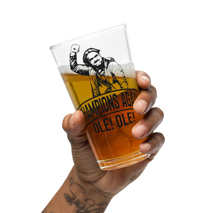 Leeds United Champions Again Pint Glass