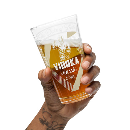 Viduka Leeds United Pint Glass