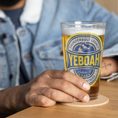Yeboah Leeds United Beer Glass