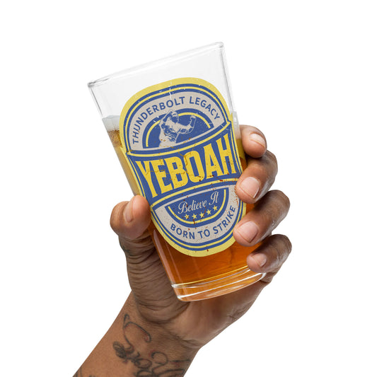 Yeboah Leeds United Pint Glass