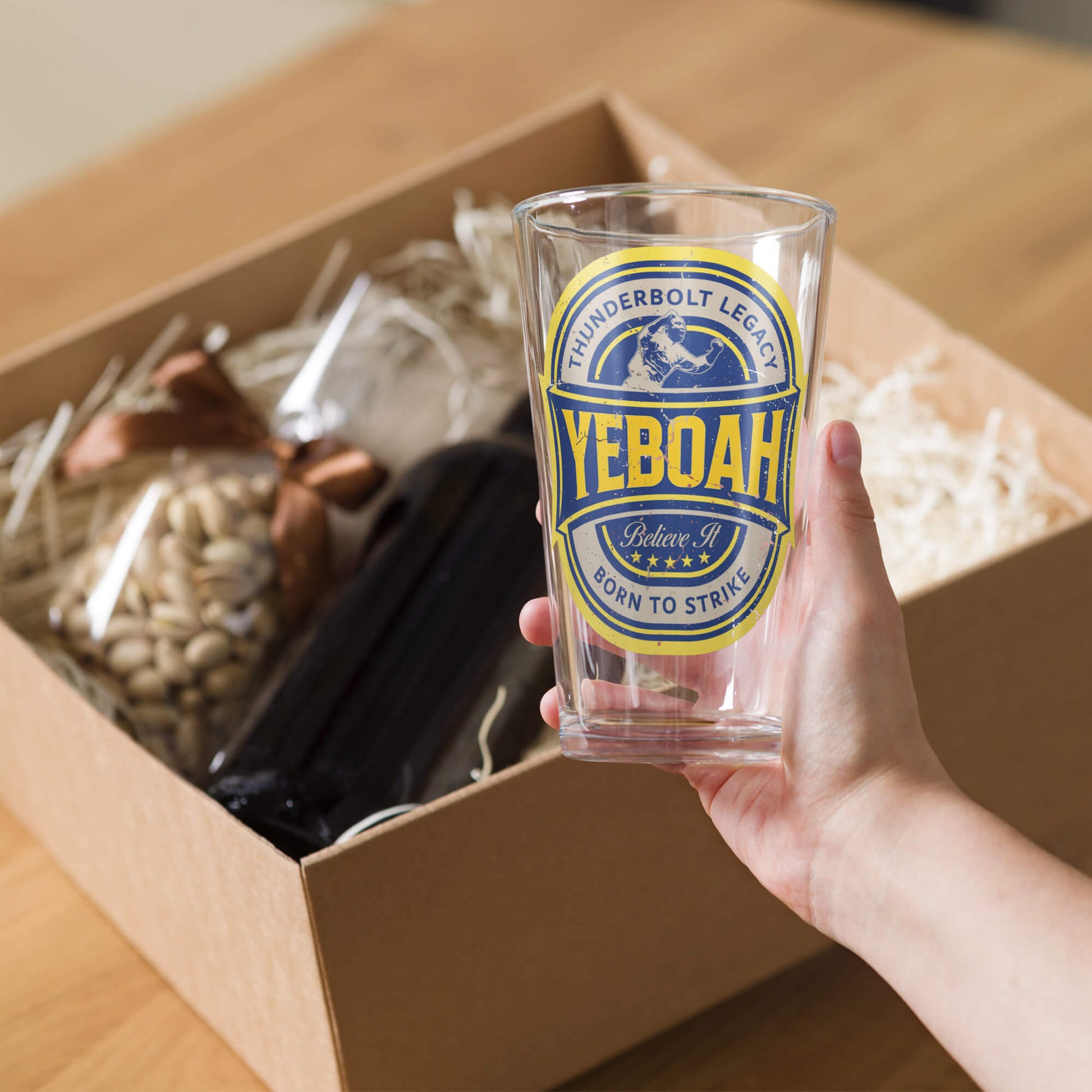 Yeboah Pint Glass Unboxed
